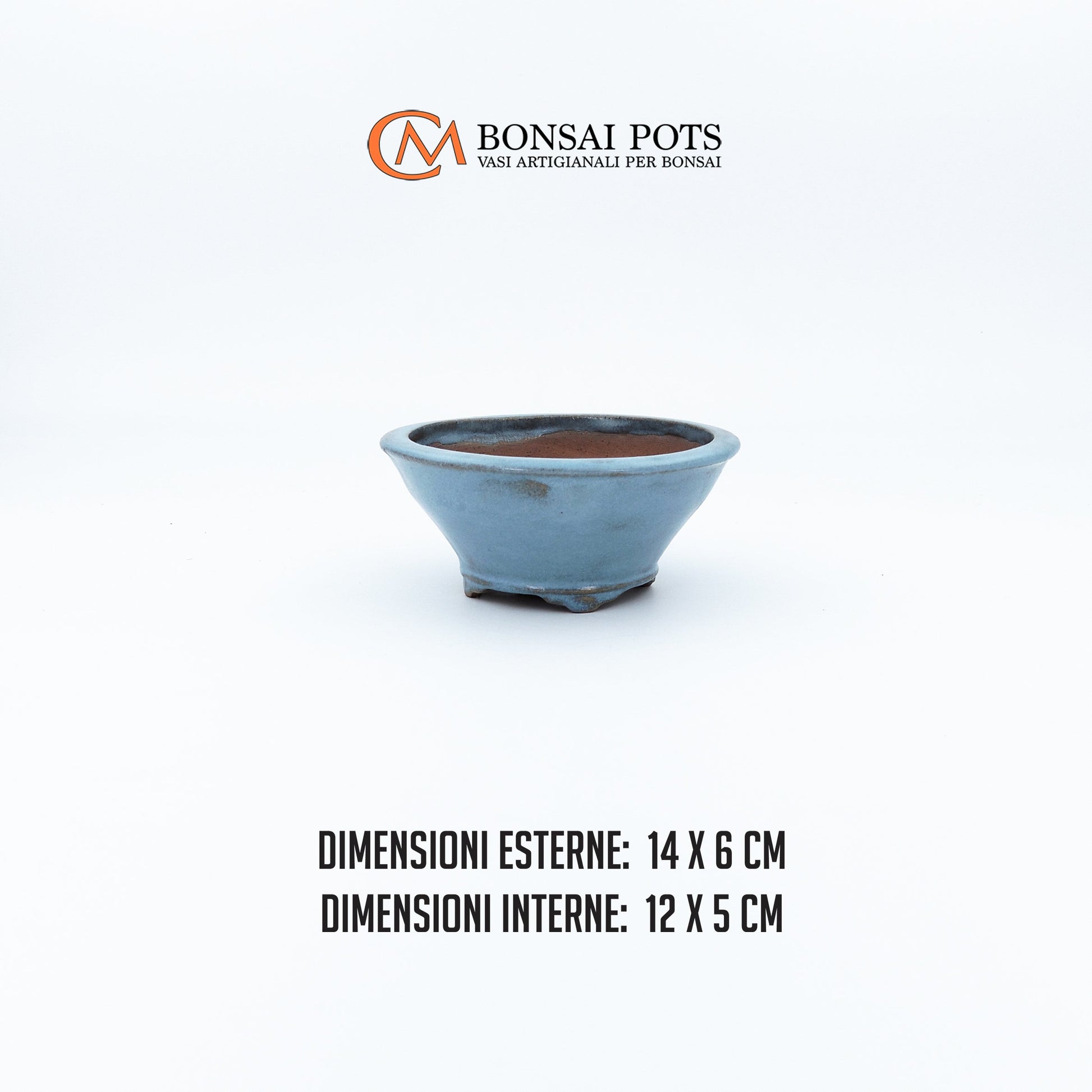 Vaso bonsai rotondo CM 14 - CMBonsaiPots