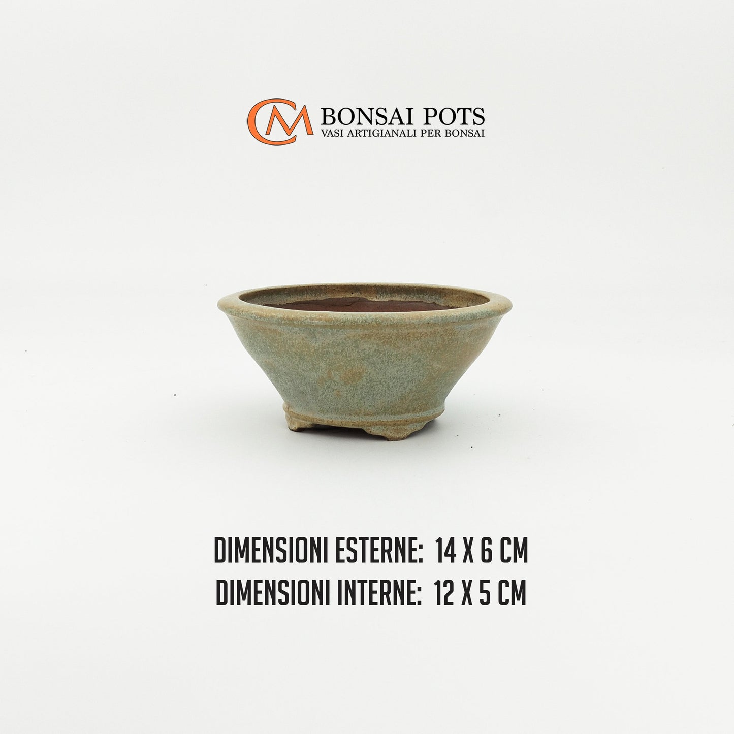 Vaso bonsai rotondo CM 14 - CMBonsaiPots
