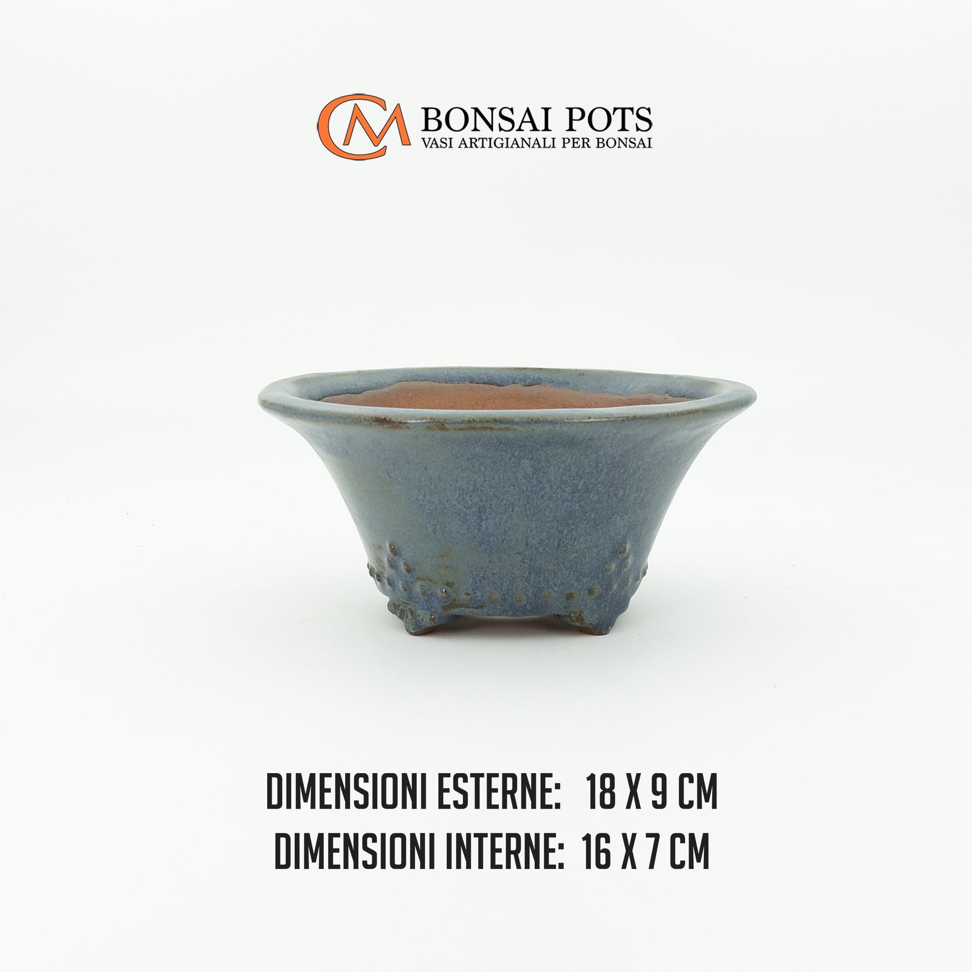 Vaso bonsai rotondo CM 18 - CMBonsaiPots