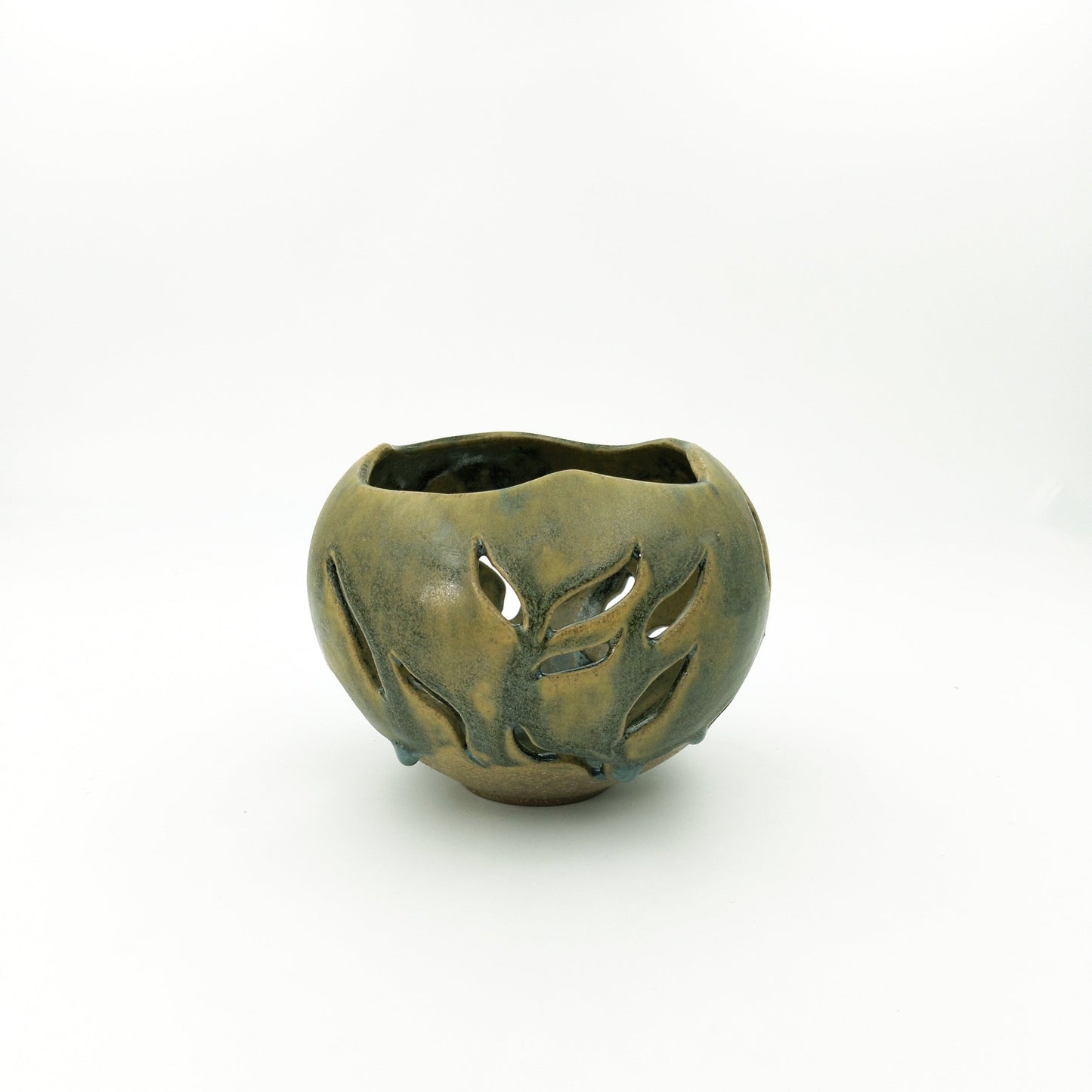 VASO DESIGN MODERNO DA ARREDO IN CERAMICA ARTISTICA H 13 CM - CMBonsaiPots