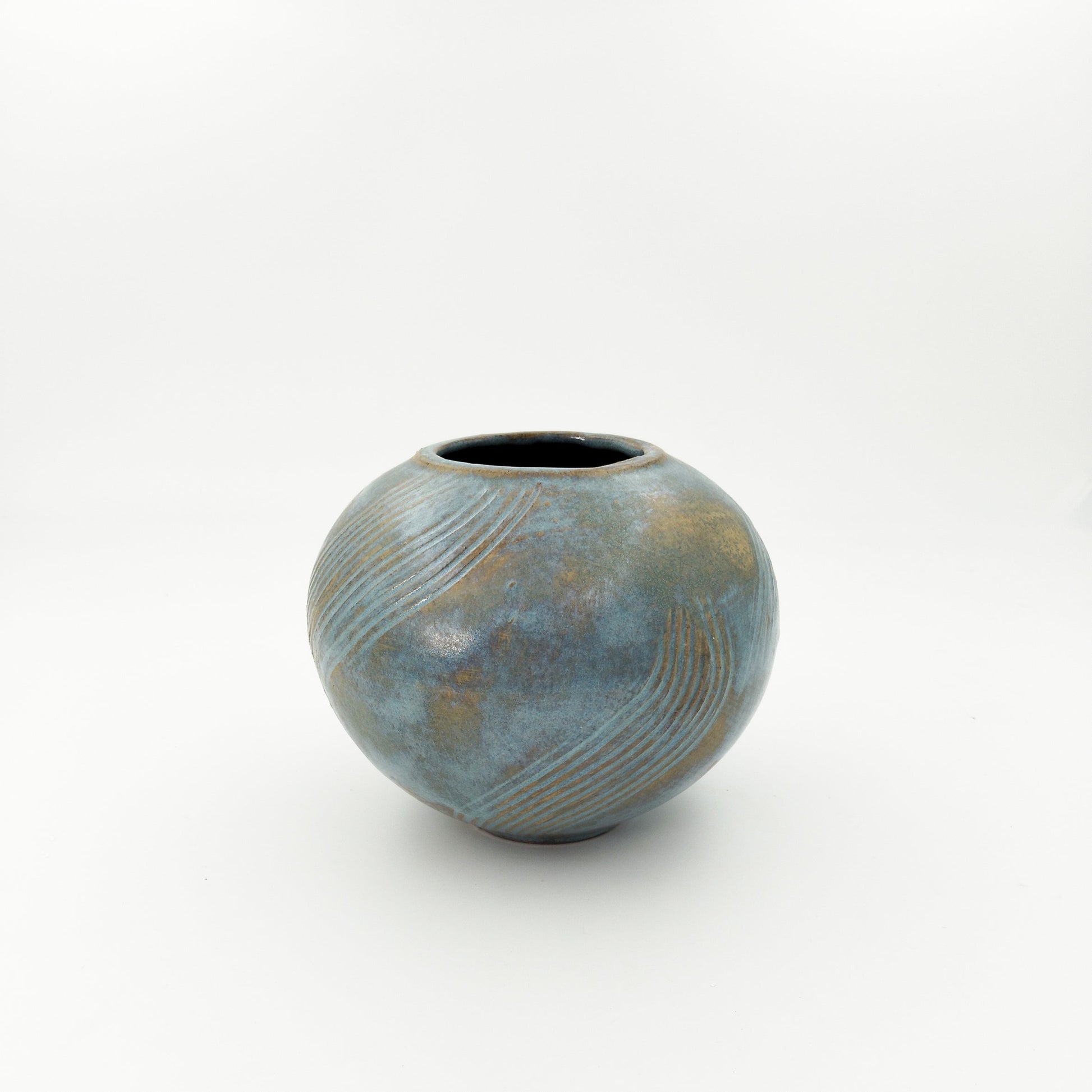 VASO DESIGN MODERNO DA ARREDO IN CERAMICA ARTISTICA H 13 CM - CMBonsaiPots