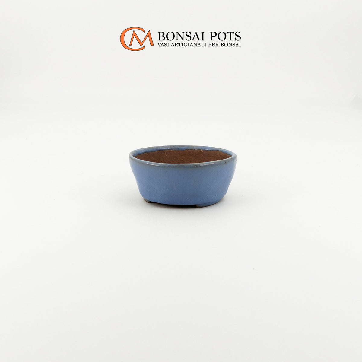 Vaso per bonsai rotondo da 8 cm per erbe di compagnia Kusamono - CMBonsaiPots